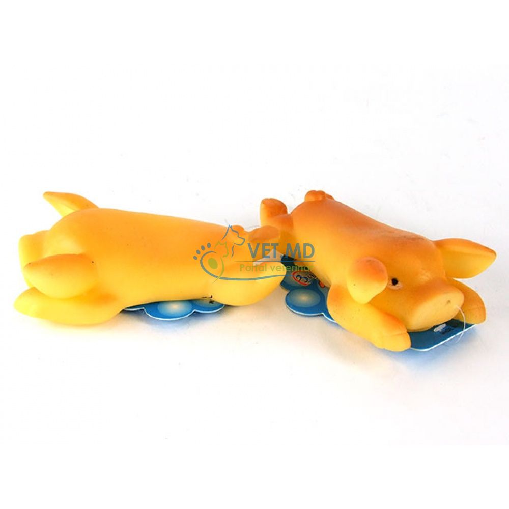 Игрушка винил Свинья с пищалкой